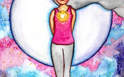 These are the reasons why I like to add dots to my illustrations of the chakras